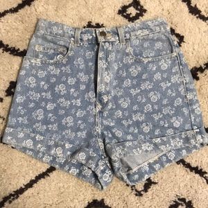 American Apparel size 27 high waisted jean short